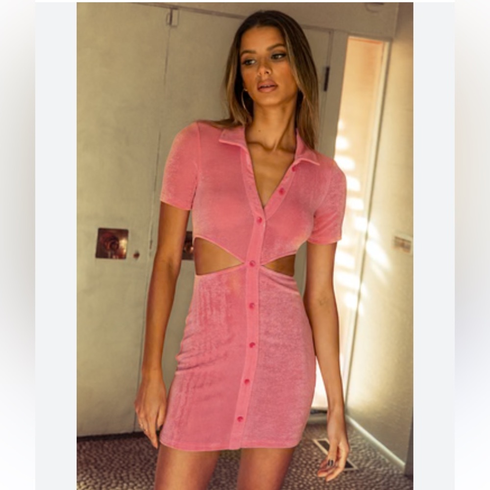 Pink Cutout Dress